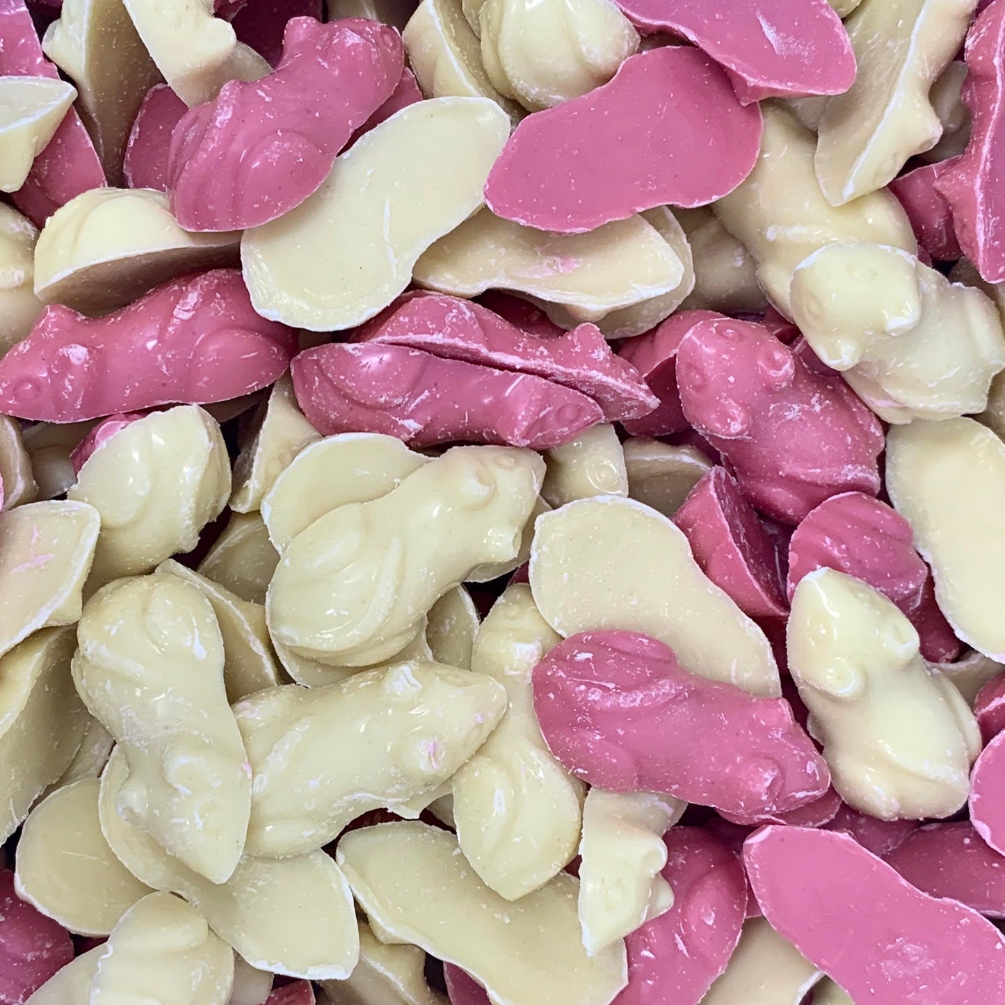 Hannah’s Pink & White Mice 100g