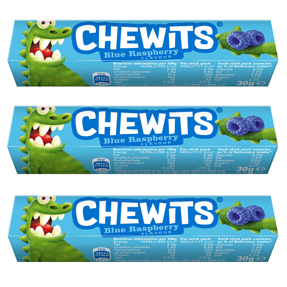 Chewits Stick Pack Blue Raspberry Flavour