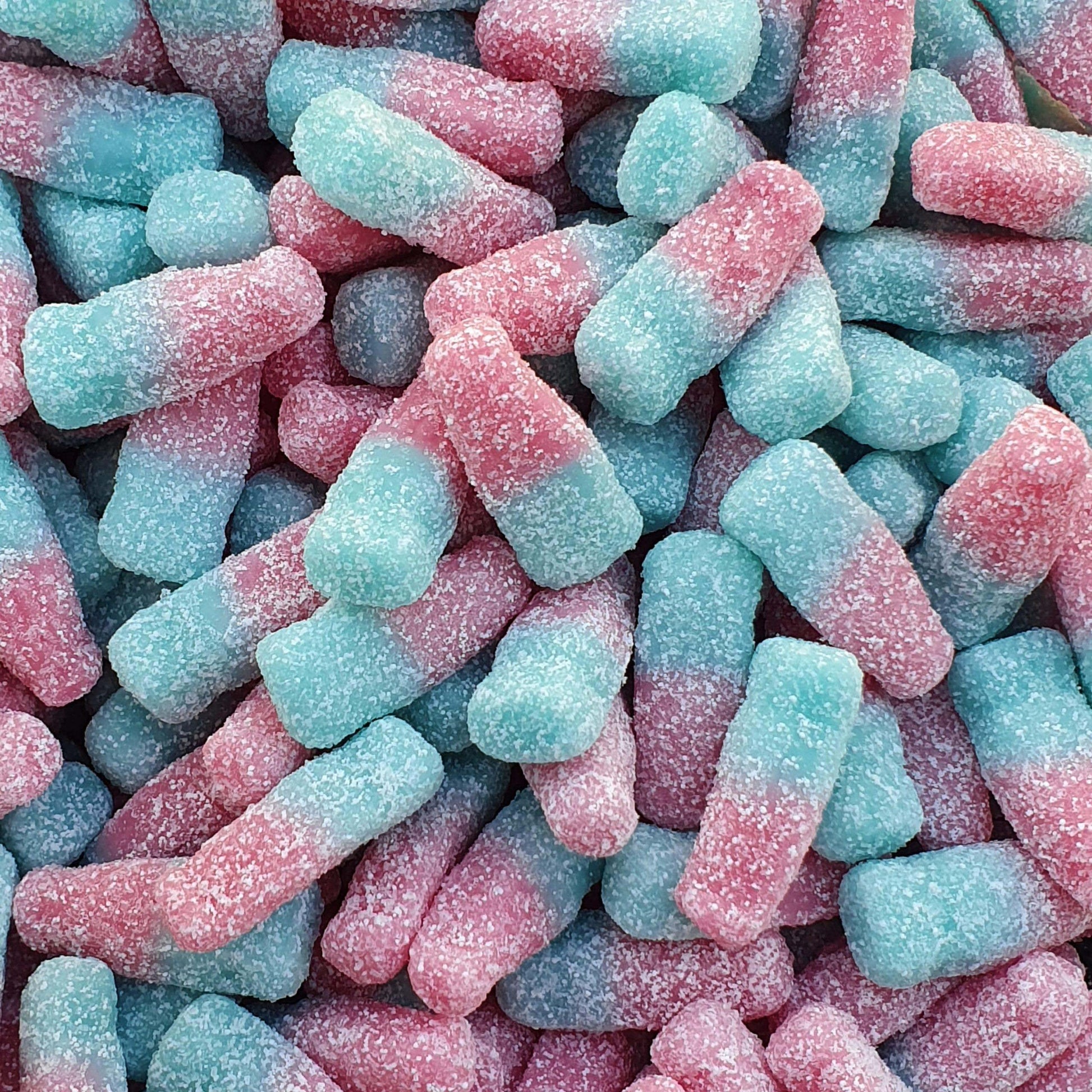 Sweetzone Fizzy Blue Bottles,
Fizzy cola bottle sweets 500g,
Blue raspberry bottles candy,
Halal fizzy sweets,
Pick ’n’ mix gummy bottles